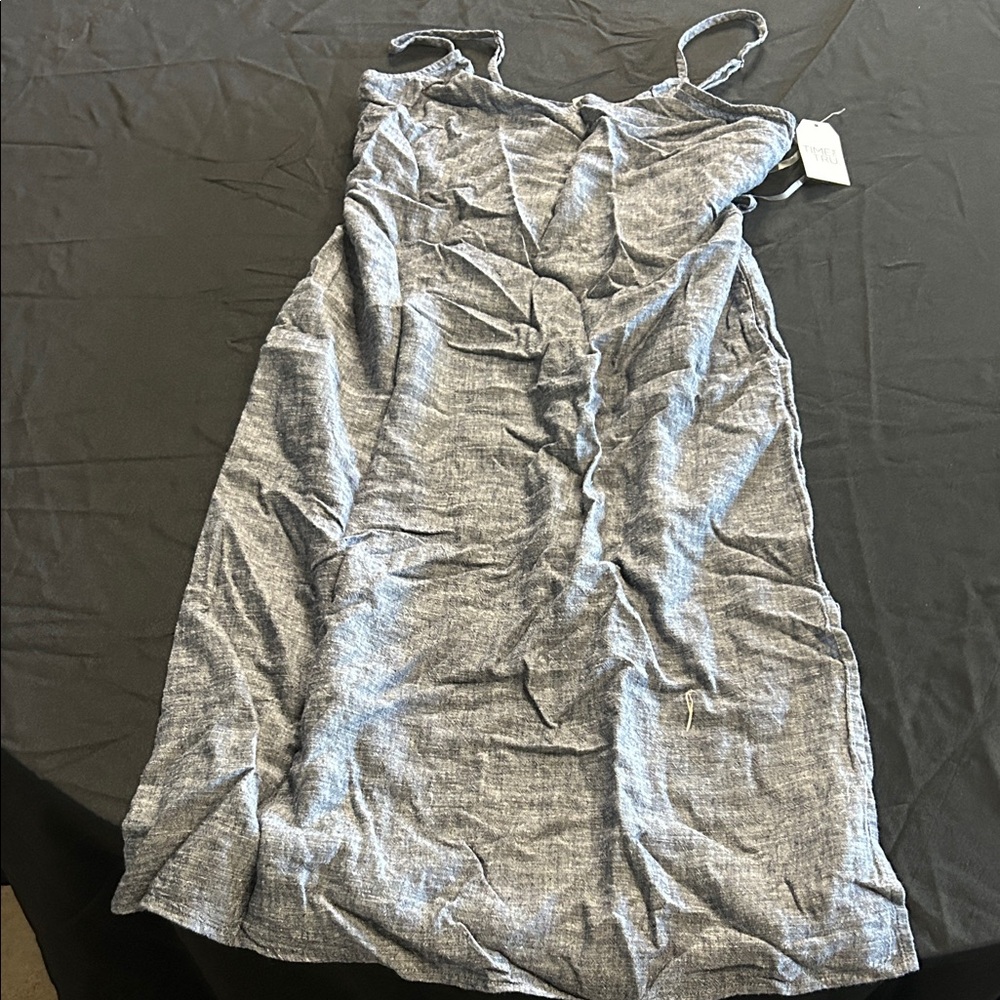 Time and Tru Gray Midi Dress
